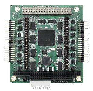 Emerald-MM-8PLUS  8-Port Serial Module: I/O Expansion Modules, Rugged, wide-temperature PC/104, PC/104-<i>Plus</i>, PCIe/104 / OneBank, PCIe Minicard, and FeaturePak modules featuring standard and optoisolated RS-232/422/485 serial interfaces, Ethernet, CAN bus, and digital I/O functions., PC/104-<i>Plus</i>